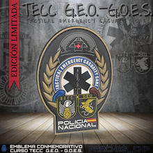 Cargar imagen en el visor de la galería, EMBLEMA CONMEMORATIVO CURSO AVANZADO TECC G.E.O. - G.O.E.S.
