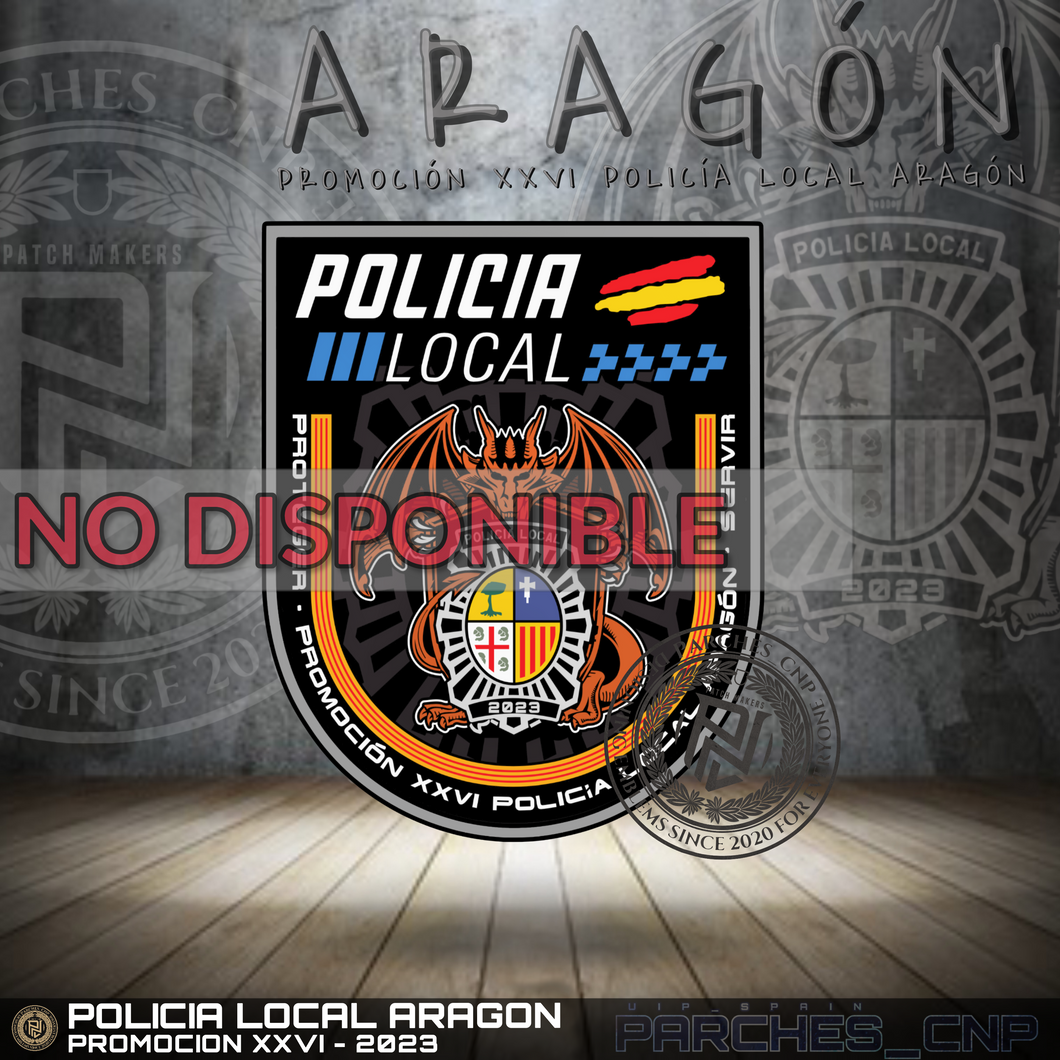 EMBLEMA CONMEMORATIVO PROMOCIÓN XXVI POLICIA LOCAL ARAGON 2023