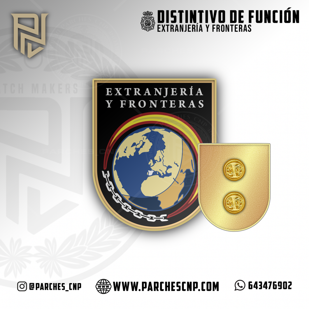 EMBLEMA OFICIAL DE EXTRANJERÍA Y FRONTERAS POLICÍA NACIONAL