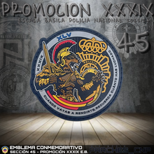 Cargar imagen en el visor de la galería, EMBLEMA CONMEMORATIVO SECCIÓN 45 P.N. E.B. PROMOCIÓN XXXIX
