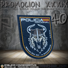 Cargar imagen en el visor de la galería, EMBLEMA CONMEMORATIVO SECCIÓN 40 P.N. E.B. PROMOCIÓN XXXIX
