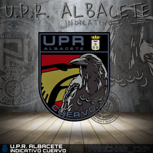 Cargar imagen en el visor de la galería, EMBLEMA U.P.R. - CUERVO - ALBACETE (VERSIÓN ESCUDO U.P.R.)
