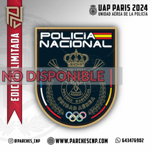 Cargar imagen en el visor de la galería, EMBLEMA UNIDAD DE MÉDIOS AÉREOS JJ.OO PARÍS 2024 POLICÍA NACIONAL
