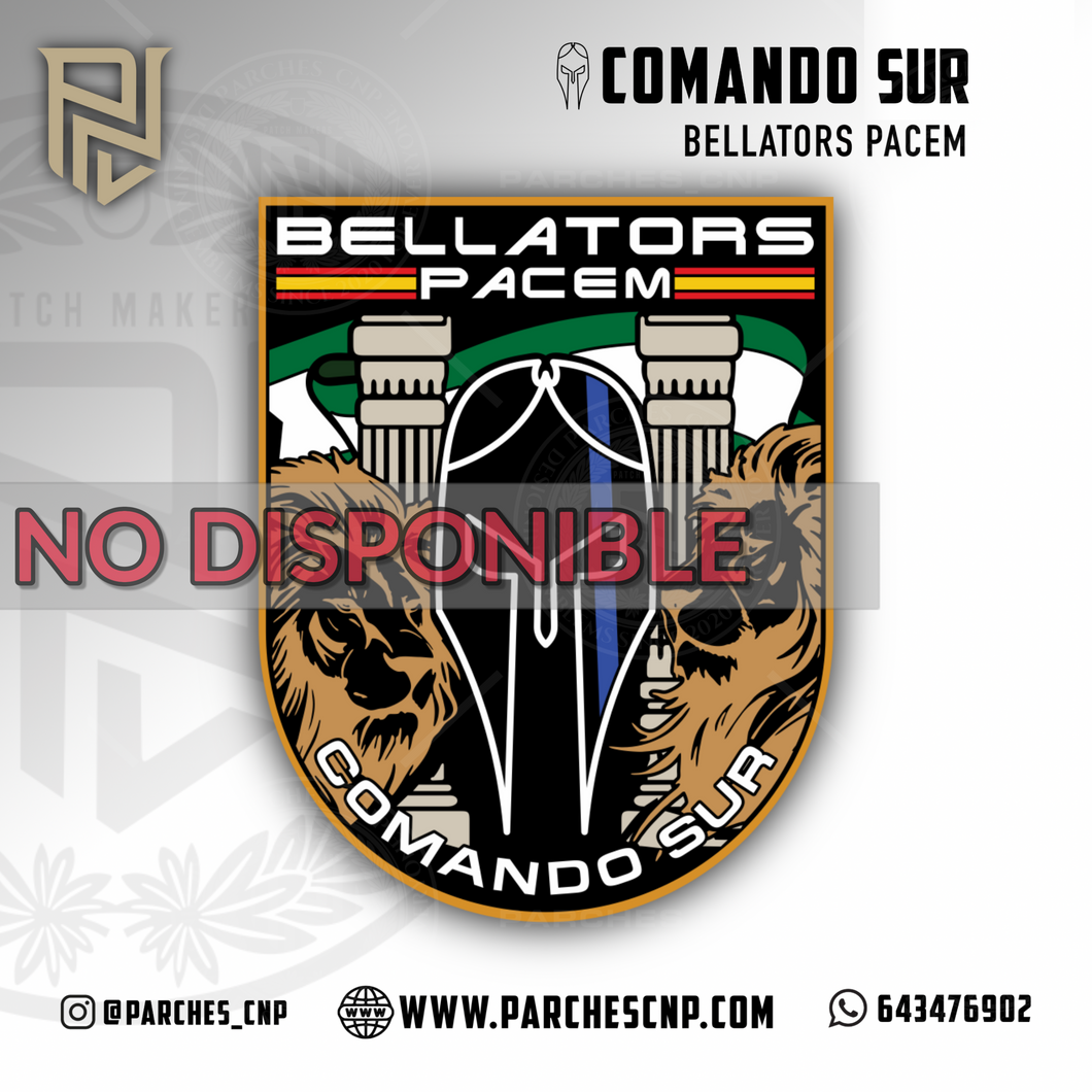 EMBLEMA BELLATORS PACEM COMANDO SUR