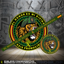 Cargar imagen en el visor de la galería, EMBLEMA CONMEMORATIVO G.C. PROMOCION CXXIX 2023-24 (LEÓN PROMOCIÓN)
