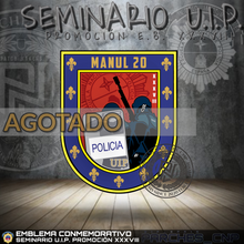 Cargar imagen en el visor de la galería, EMBLEMA CONMEMORATIVO DEL SEMINARIO DE U.I.P. DE LA PROMOCIÓN XXXVIII
