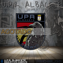 Cargar imagen en el visor de la galería, EMBLEMA U.P.R. - CUERVO - ALBACETE (VERSIÓN ESCUDO U.P.R.)
