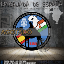 Cargar imagen en el visor de la galería, EMBLEMA DE BRAZO EQUIPO DE SEGURIDAD EMBAJADA DE NIGER (REPÚBLICA DEL NIGER)
