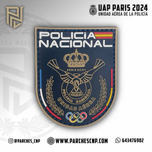 Cargar imagen en el visor de la galería, EMBLEMA UNIDAD DE MÉDIOS AÉREOS JJ.OO PARÍS 2024 POLICÍA NACIONAL
