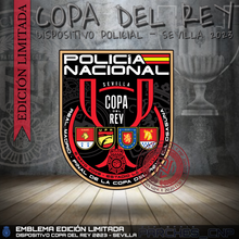 Cargar imagen en el visor de la galería, EMBLEMA CONMEMORATIVO DISPOSITIVO POLICIAL FINAL COPA DEL REY - SEVILLA 2023
