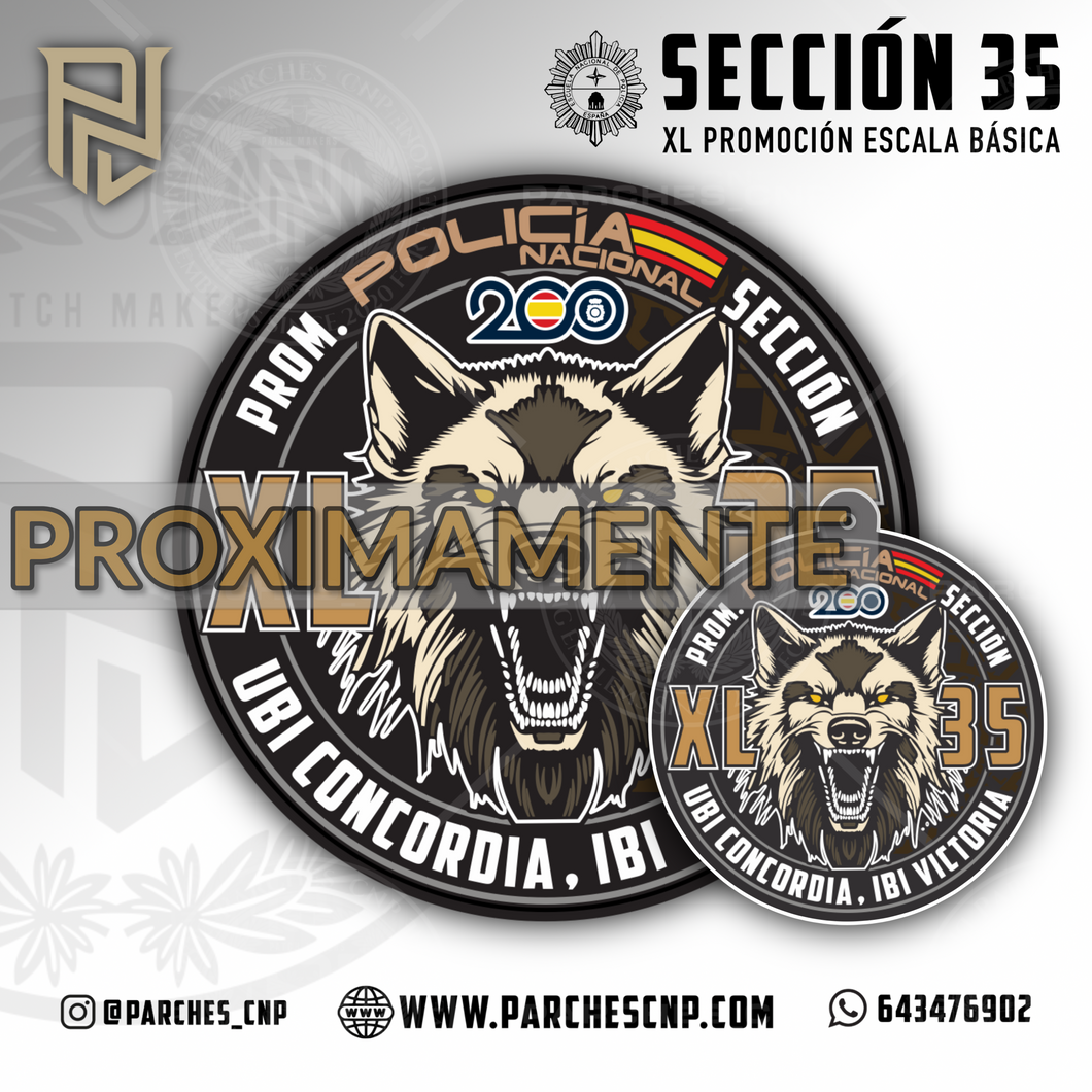 EMBLEMA CONMEMORATIVO SECCIÓN 35 P.N. E.B. PROMOCIÓN XL