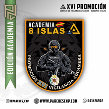 Cargar imagen en el visor de la galería, EMBLEMA ACADEMIA 8 ISLAS - PROMOCIÓN XVI VIGILANCIA ADUANERA
