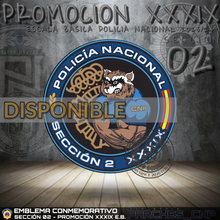 Cargar imagen en el visor de la galería, EMBLEMA CONMEMORATIVO SECCIÓN 02 P.N. E.B. PROMOCIÓN XXXIX
