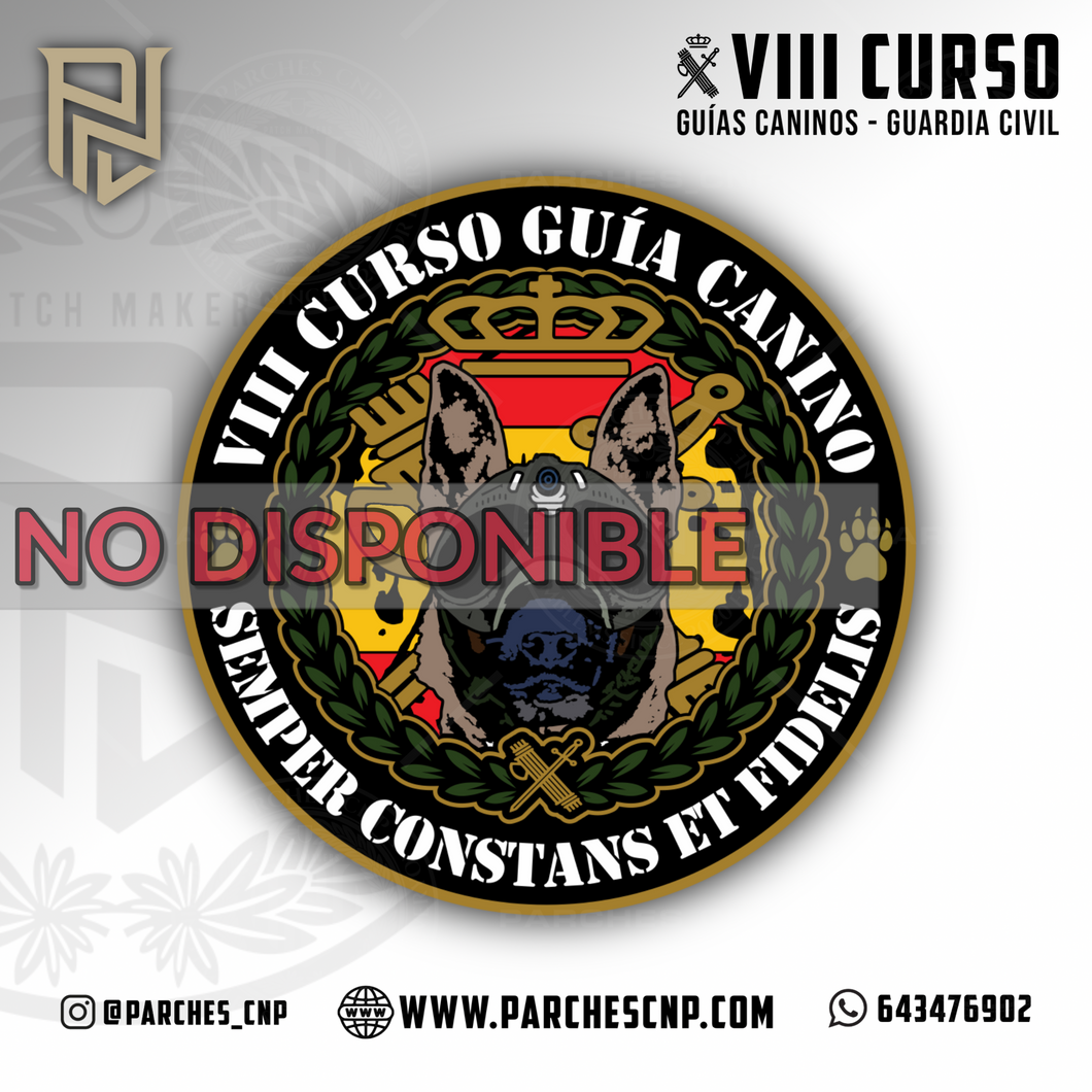 EMBLEMA VIII CURSO GUIAS CANINOS GUARDIA CIVIL