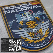 Cargar imagen en el visor de la galería, EMBLEMA FANTASÍA UNIDAD DE MÉDIOS AÉREOS JJ.OO PARÍS 2024 POLICÍA NACIONAL
