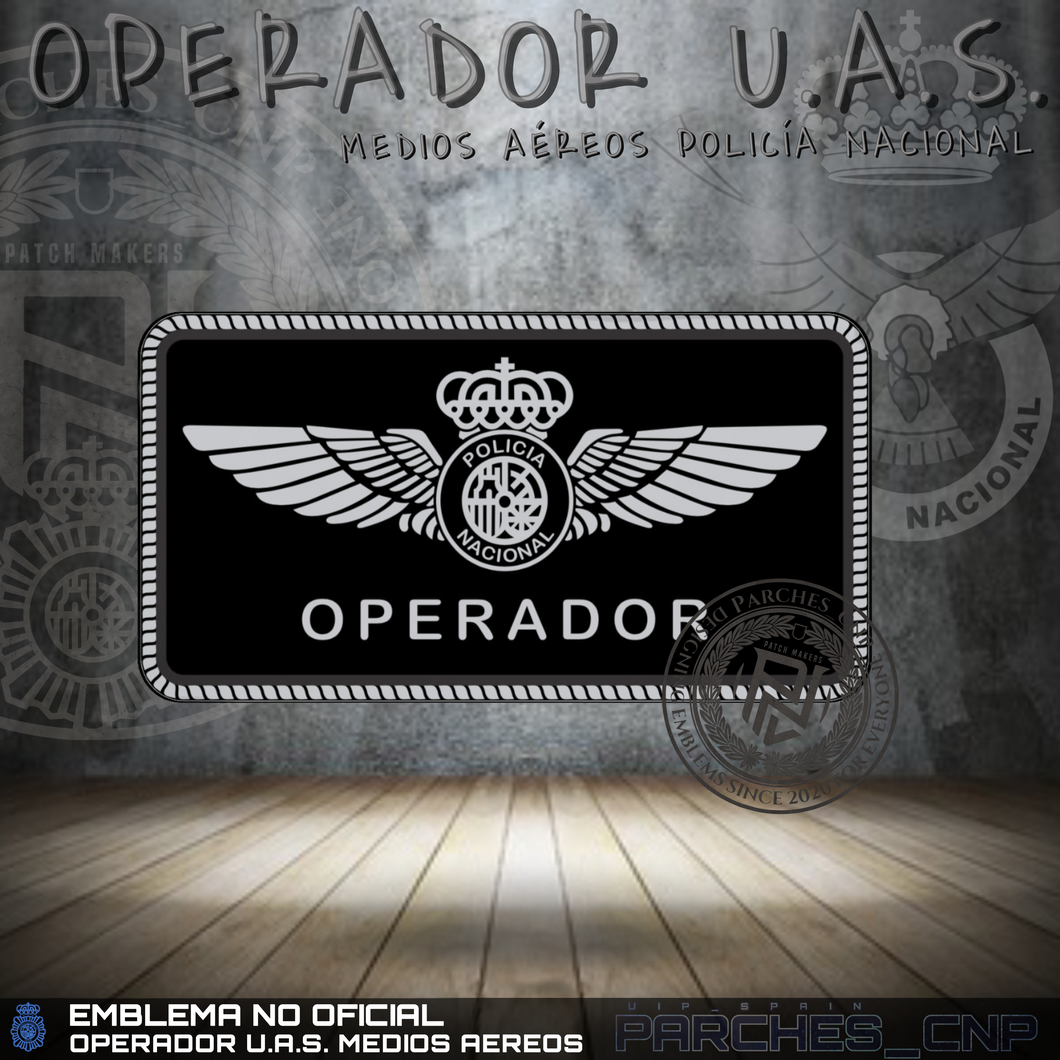 EMBLEMA PECHO OPERADOR U.A.S. POLICÍA NACIONAL