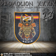 Cargar imagen en el visor de la galería, EMBLEMA CONMEMORATIVO SECCIÓN 23 P.N. E.B. PROMOCIÓN XXXIX
