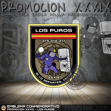 Cargar imagen en el visor de la galería, EMBLEMA CONMEMORATIVO LOS PUROS P.N. E.B. PROMOCIÓN XXXIX
