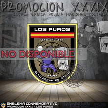 Cargar imagen en el visor de la galería, EMBLEMA CONMEMORATIVO LOS PUROS P.N. E.B. PROMOCIÓN XXXIX
