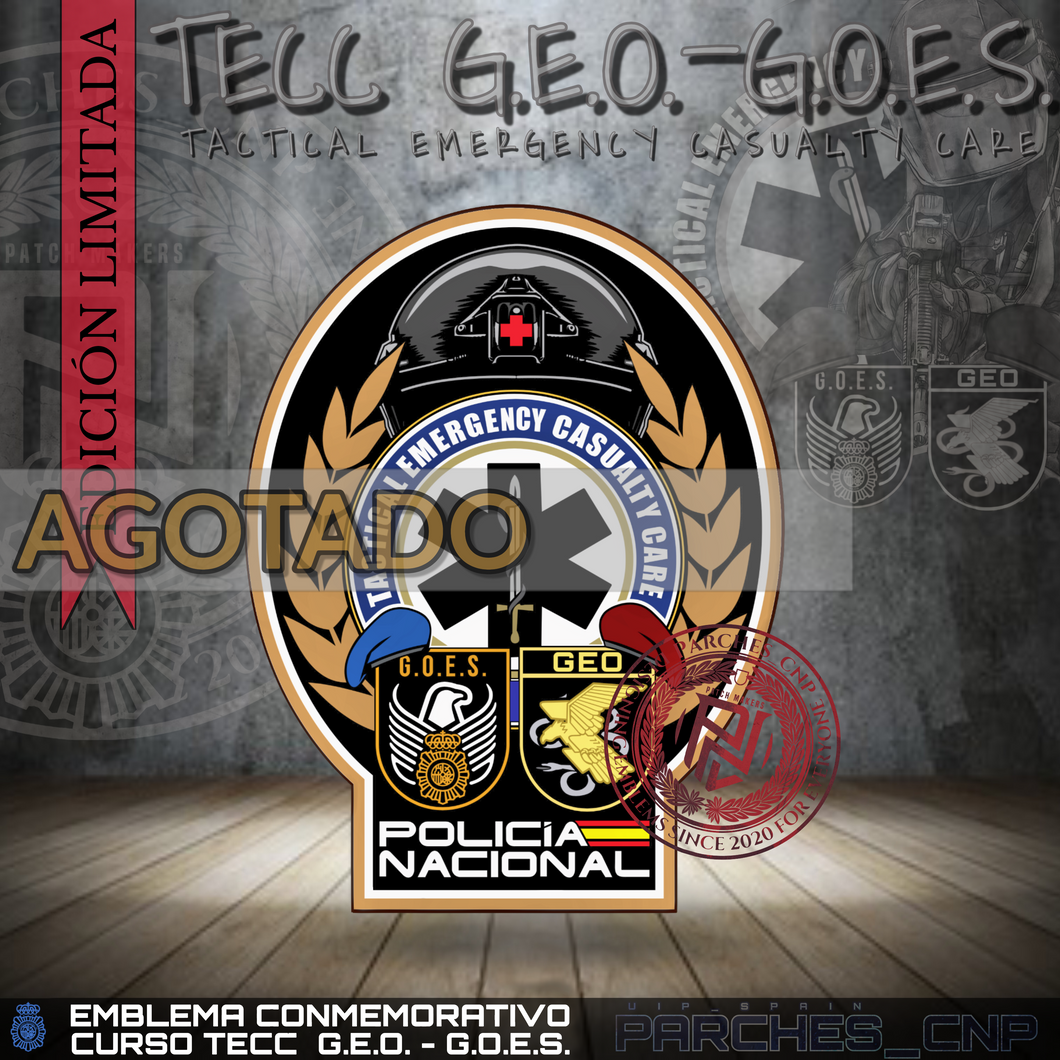 EMBLEMA CONMEMORATIVO CURSO AVANZADO TECC G.E.O. - G.O.E.S.