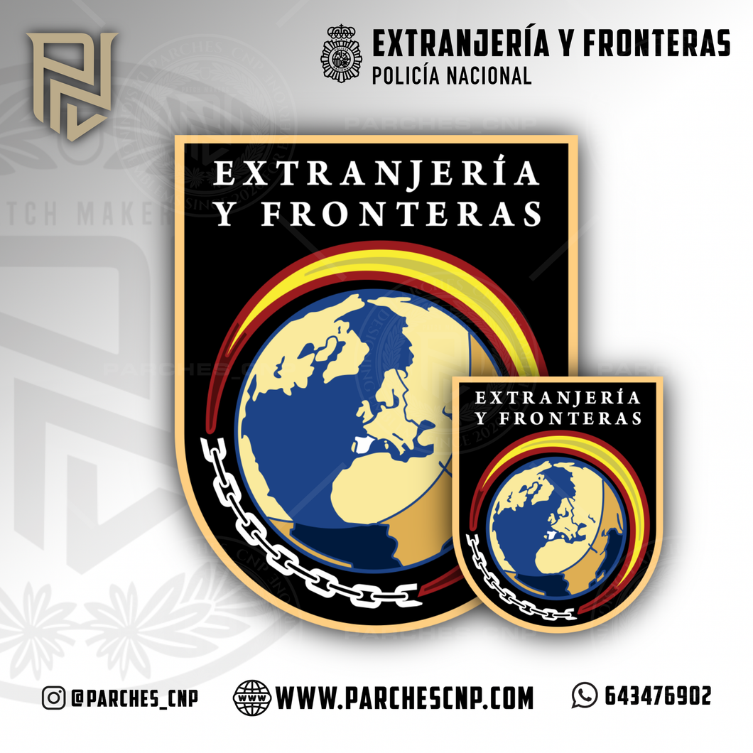 EMBLEMA OFICIAL DE EXTRANJERÍA Y FRONTERAS POLICÍA NACIONAL