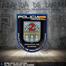 Cargar imagen en el visor de la galería, EMBLEMA DE BRAZO GRUPO LOCAL DE SEGURIDAD CIUDADANA DE ARANDA DE DUERO
