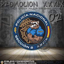 Cargar imagen en el visor de la galería, EMBLEMA CONMEMORATIVO SECCIÓN 02 P.N. E.B. PROMOCIÓN XXXIX
