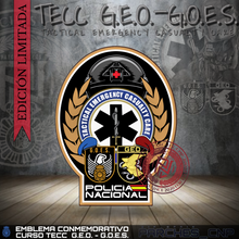 Cargar imagen en el visor de la galería, EMBLEMA CONMEMORATIVO CURSO AVANZADO TECC G.E.O. - G.O.E.S.
