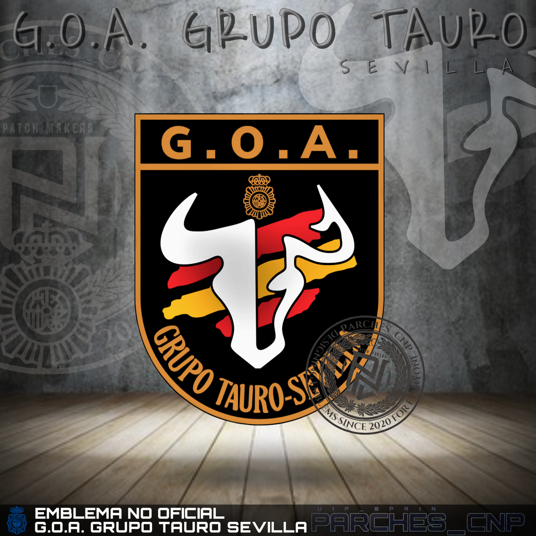 EMBLEMA DE BRAZO DEL G.O.A. DE SEVILLA - GRUPO TAURO