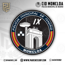 Cargar imagen en el visor de la galería, EMBLEMA OFICIAL C.I.D. MONCLOA POLICÍA MUNICIPAL DE MADRID
