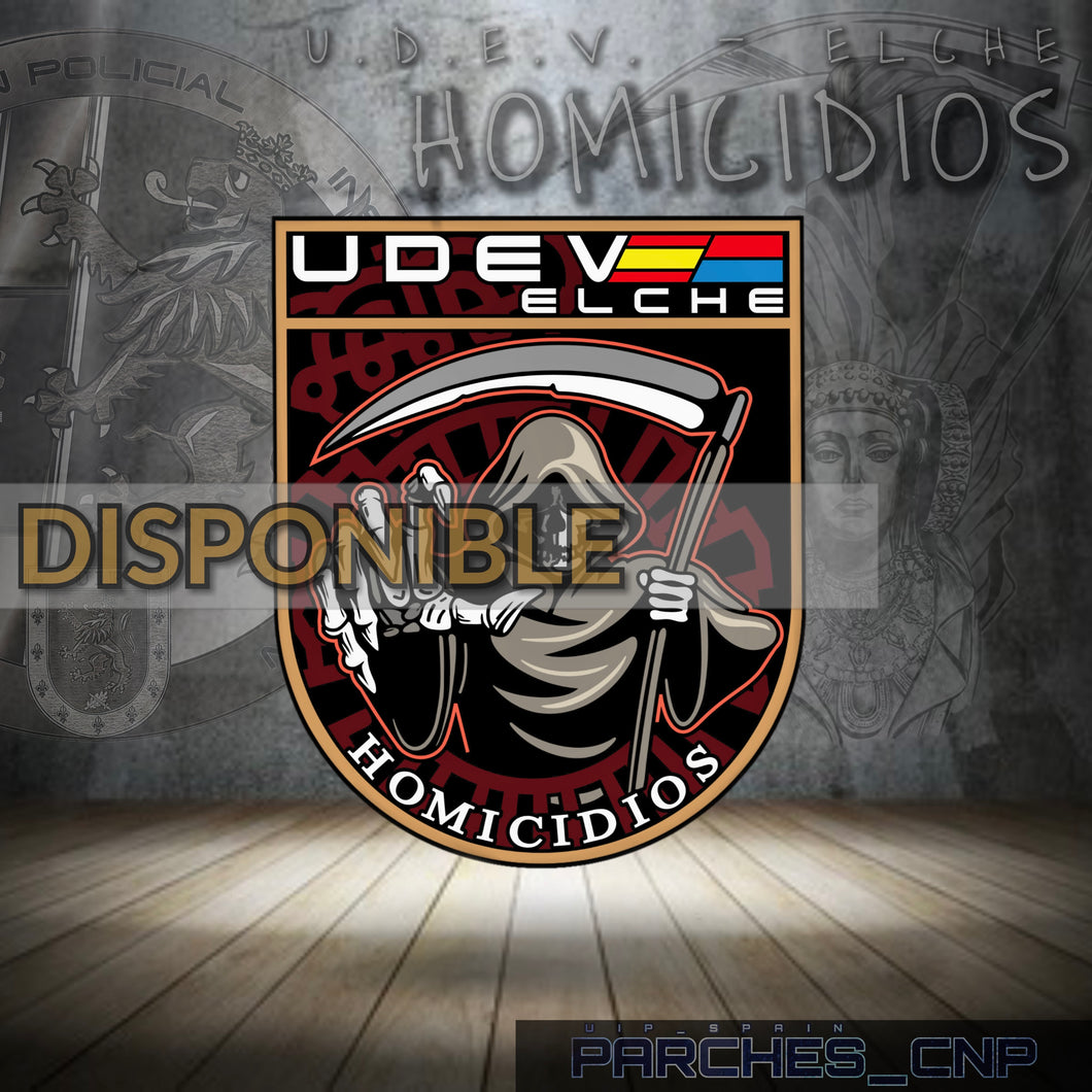 PARCHE DE BRAZO DE LA U.D.E.V. ELCHE - HOMICIDIOS