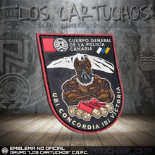 Cargar imagen en el visor de la galería, EMBLEMA BRAZO DEL GRUPO &quot;LOS CARTUCHOS&quot; DEL C.G.P.C.
