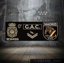 Cargar imagen en el visor de la galería, PARCHE BORDADO G.A.C. MADRID (ZETAS)
