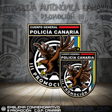 Cargar imagen en el visor de la galería, EMBLEMA CONMEMORATIVO PROMOCIÓN III POLICÍA CANARIA
