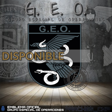 Cargar imagen en el visor de la galería, EMBLEMA GRUPO ESPECIAL DE OPERACIONES (G.E.O.)
