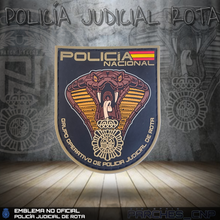 Cargar imagen en el visor de la galería, EMBLEMA DE BRAZO DE LA POLICÍA JUDICIAL DE LA COMISARÍA DE ROTA
