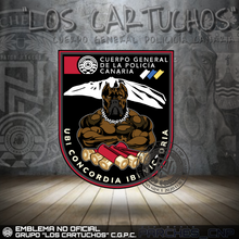 Cargar imagen en el visor de la galería, EMBLEMA BRAZO DEL GRUPO &quot;LOS CARTUCHOS&quot; DEL C.G.P.C.
