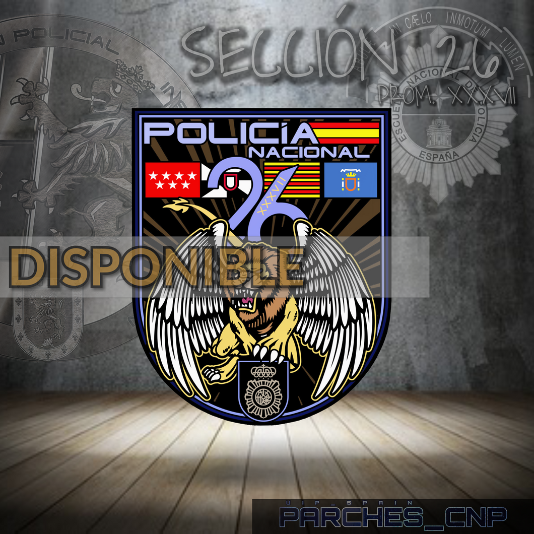 EMBLEMA CONMEMORATIVO DE LA SECCIÓN 26 DE LA PROMOCIÓN XXXVII