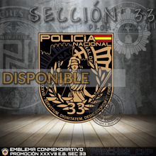 Cargar imagen en el visor de la galería, EMBLEMA CONMEMORATIVO DE LA SECCIÓN 33 DE LA PROMOCIÓN XXXVIII
