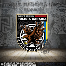 Cargar imagen en el visor de la galería, EMBLEMA CONMEMORATIVO PROMOCIÓN III POLICÍA CANARIA
