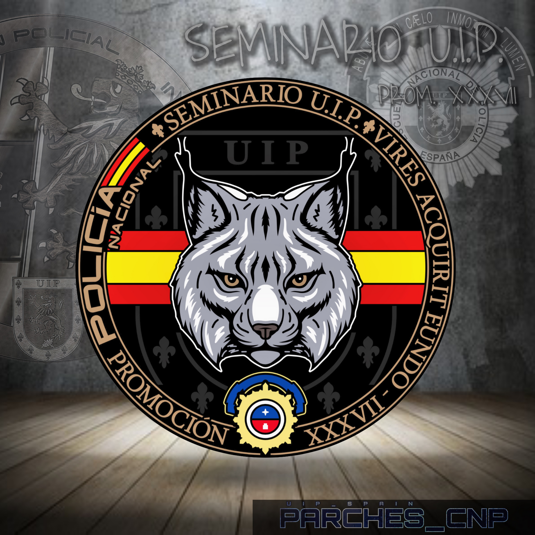 Camiseta XXXV Promoción UIP Lince 50 Policia Nacional Española