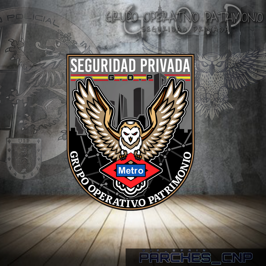 EMBLEMA DEL GRUPO OPERATIVO DE PATRIMONIO G.O.P SEGURIDAD PRIVADA