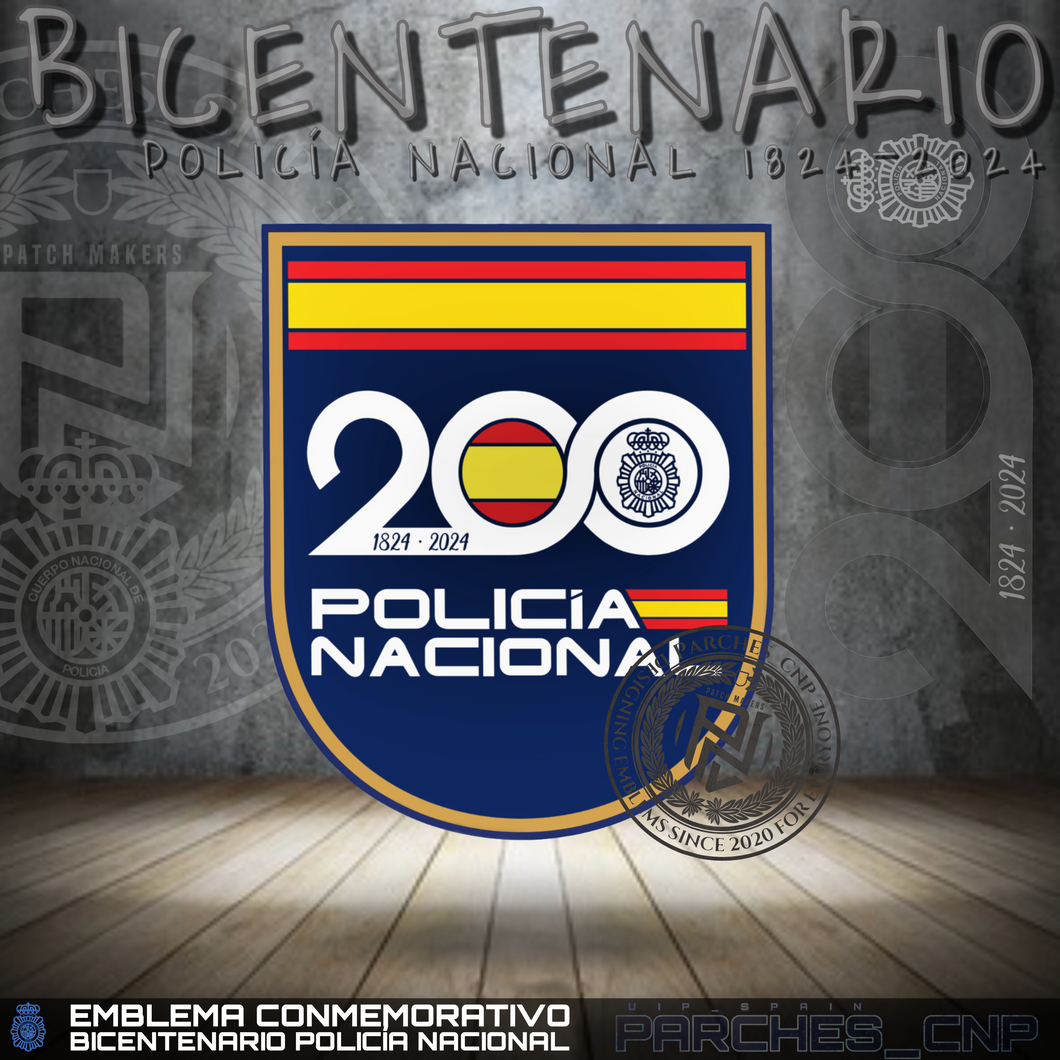 EMBLEMA OFICIAL BICENTENARIO DE LA POLICÍA NACIONAL 1824-2024