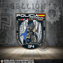 Cargar imagen en el visor de la galería, EMBLEMA CONMEMORATIVO DE LA SECCIÓN 34 DE LA PROMOCIÓN XXXVIII
