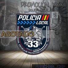 Cargar imagen en el visor de la galería, EMBLEMA CONMEMORATIVO PROMOCIÓN XXXIII POLICÍA LOCAL DE TOLEDO
