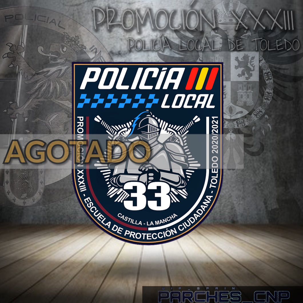 EMBLEMA CONMEMORATIVO PROMOCIÓN XXXIII POLICÍA LOCAL DE TOLEDO