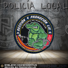 Cargar imagen en el visor de la galería, EMBLEMA CONMEMORATIVO SECC 04 PROMOCIÓN LIX POLICÍA LOCAL DE MADRID
